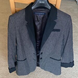 Ladies French Connection jacket. Black/Grey.